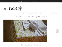 Tablet Screenshot of enfoldgiftwrap.com